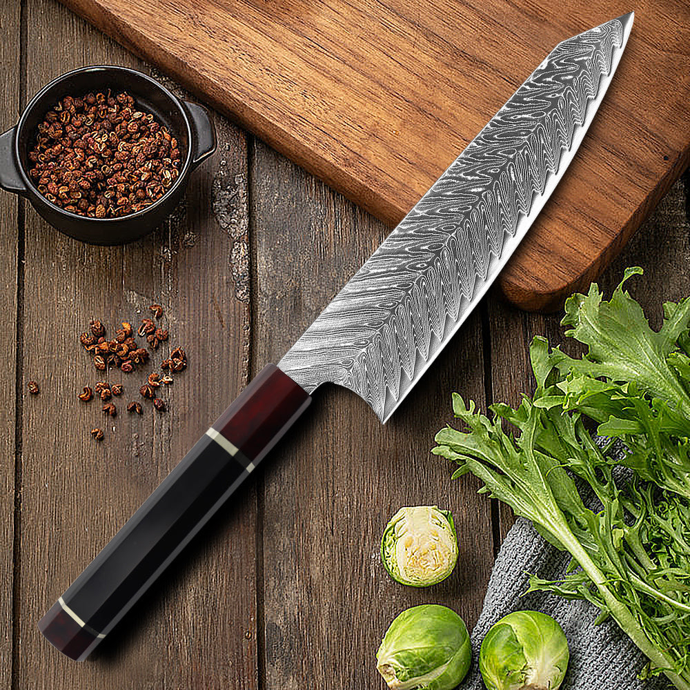 Sternsteiger Damastmesser Dragon Damastmesser Serie - Schwarz braun Griff