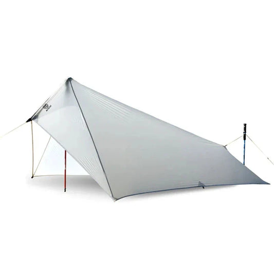 Ultra-Light Waterproof Camping Rainfly Tent Tarp Canopy (White)