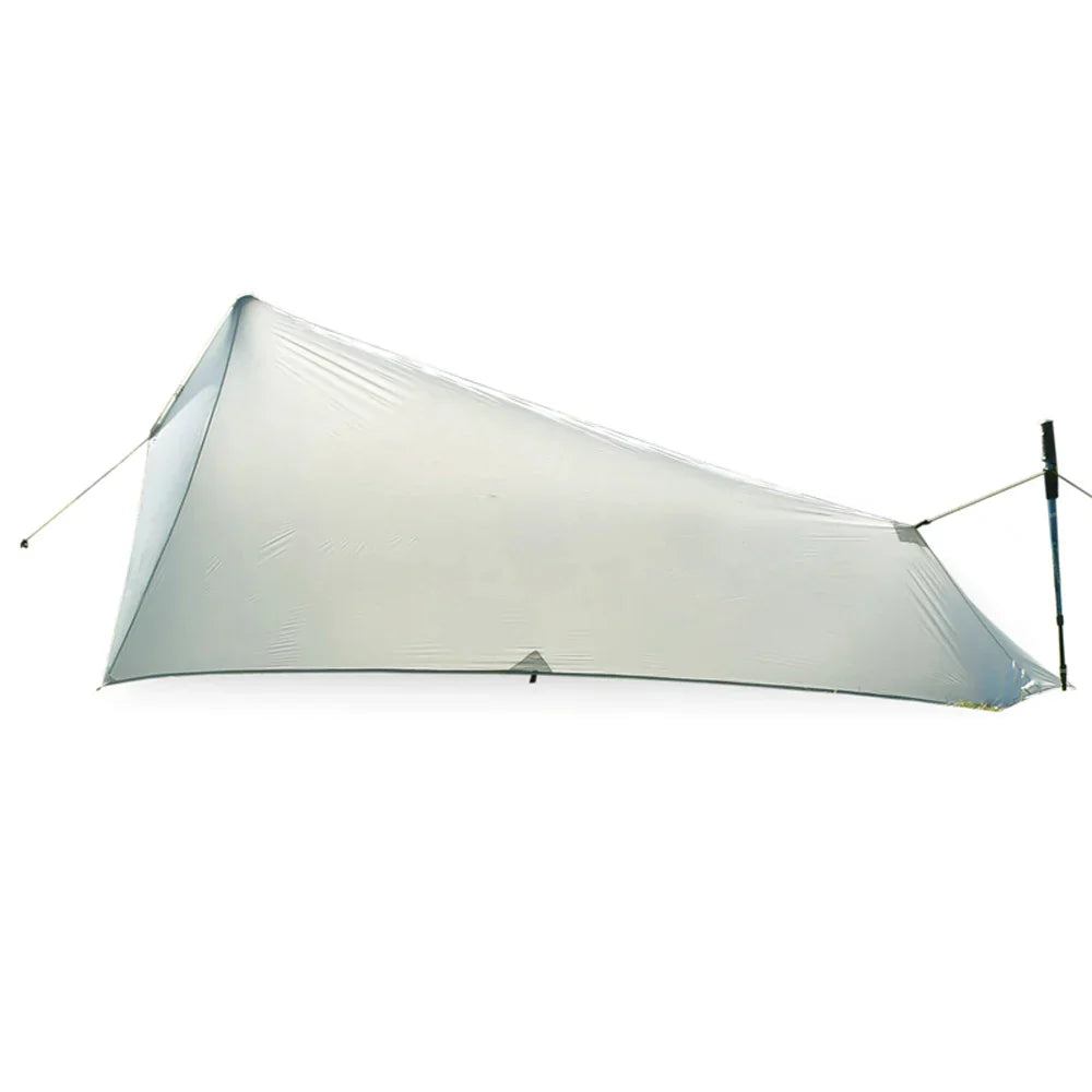 Ultra-Light Waterproof Camping Rainfly Tent Tarp Canopy (White)