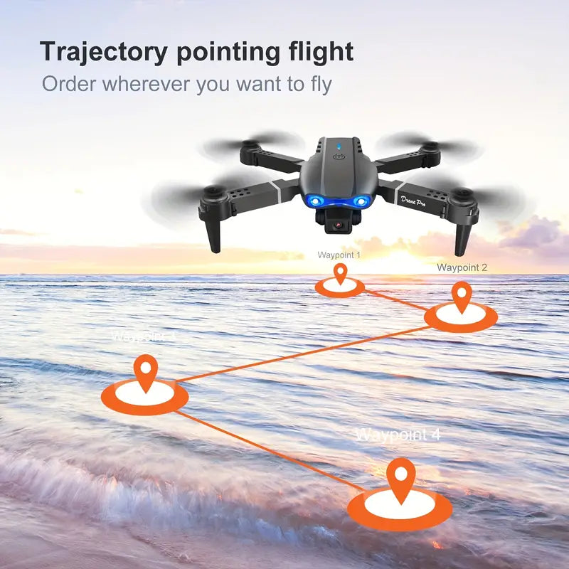NNETM Foldable RC Drone with HD Camera & Altitude Hold - Black