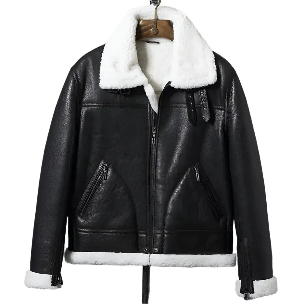 New Black B3 Shearling Jacket