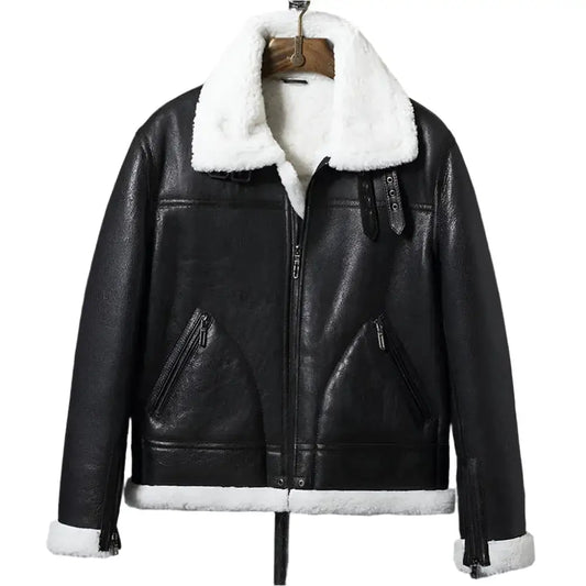 New Black B3 Shearling Jacket